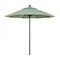 California Umbrella 9' Black Aluminum Market Patio Umbrella, Sunbrella Astoria Lagoon 194061335475 - alternate 1